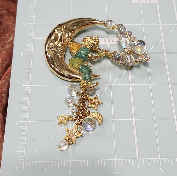 Kirks Folly Pipedream Fairy Brooch With Bubble Crystals